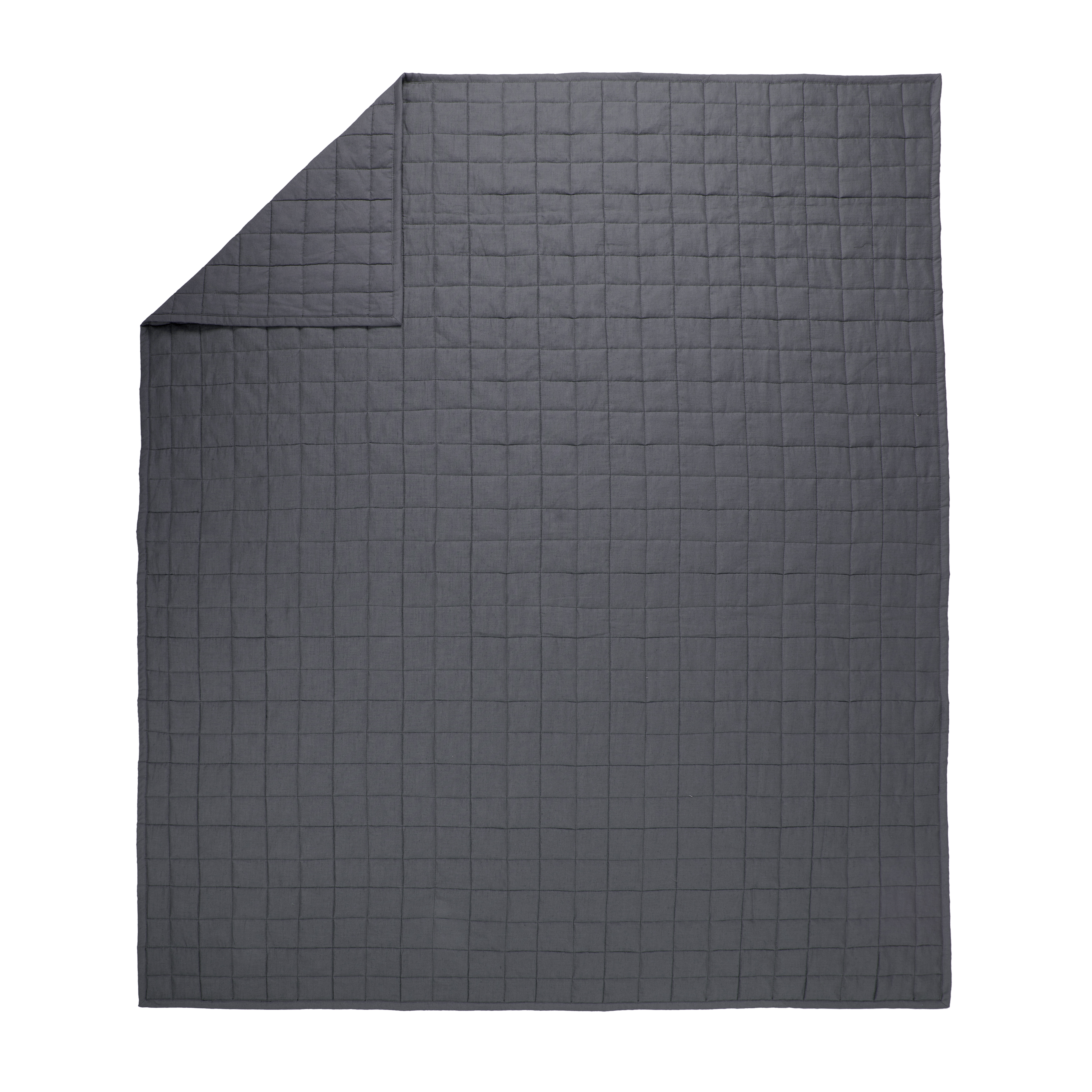 Allswell Cotton Linen Blend Quilt Set, Gray Shark, Full/Queen