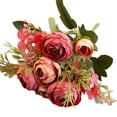 thumbnail image 1 of Cheers 1Pc Artificial Tea Rose Hydrangea Fake Garden Flower DIY Home Decor Photo Prop, 1 of 7
