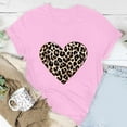thumbnail image 2 of Valentine's Day Shirts for Women Love Heart Graphic T-Shirts Short Sleeve Teacher Valentines Gift Tee Cute Tops (S, B Pink), 2 of 5