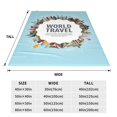 thumbnail image 5 of Bingfone World Travel Print Flannel Fleece Blanket Throw Blanket For Bed,Sofa,Couch,Travel,Camping(40"X30"), 5 of 9