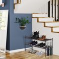 thumbnail image 7 of Modern 2-Tier Shoe Storage Freestanding Organizer Rack Entryways Hallways Dorm, 7 of 7