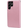 thumbnail image 6 of for Samsung Galaxy S22 Ultra (Not S22) Wallet Case for Women, Rose Flower Cover with Credit Card Holder Cash Pockets [Wrist Strap] Flip Phone Case for Samsung Galaxy S22 Ultra RS Pink, 6 of 7
