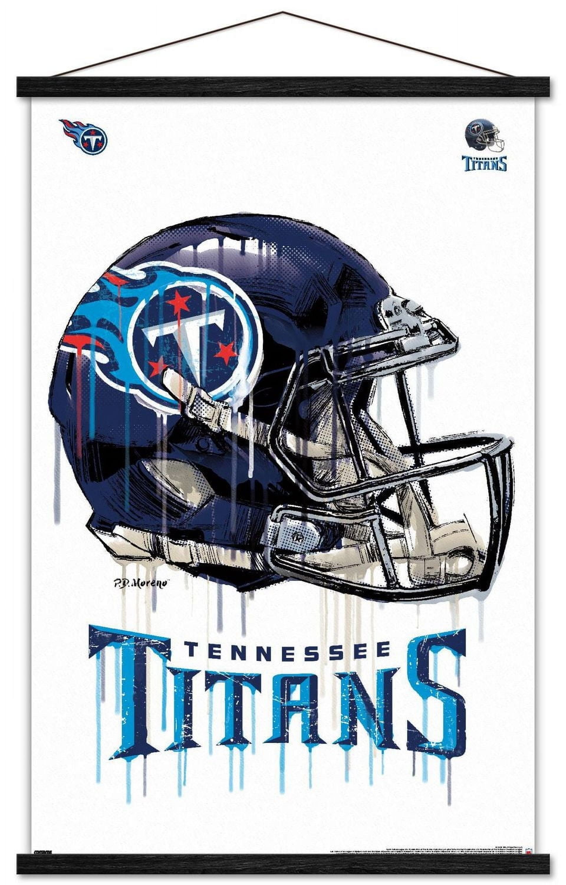 NFL Tennessee Titans - Drip Helmet 20 Wall Poster, 22.375" x 34"