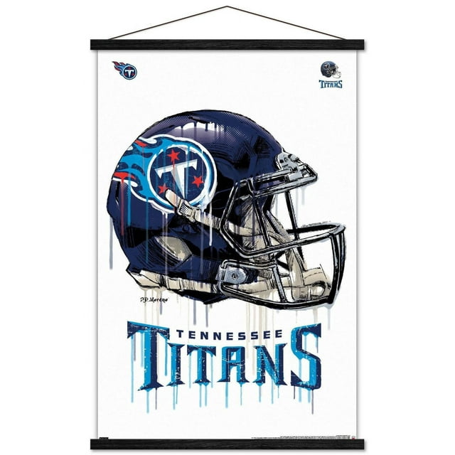 NFL Tennessee Titans - Drip Helmet 20 Wall Poster, 22.375" x 34"