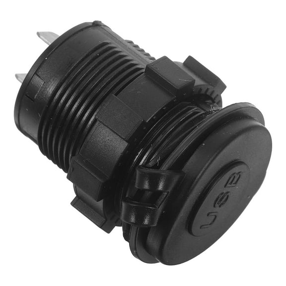 KALLORY Red PC 1Pcs Motorcycle Phone Charger with Dual USB Ports for Electric Scooter Accessories