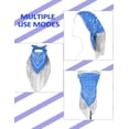 thumbnail image 2 of Bandana de Flecos JIANGLAI con Lente de Sol en Forma de Corazón Azul, 2 of 8