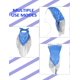 thumbnail image 2 of Bandana de Flecos JIANGLAI con Lente de Sol en Forma de Corazón Azul, 2 of 8
