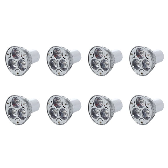 8X GU10 LAMP LIGHT BULB Has 3 LED WARM WHITE 3W 5W 12V,8 X LED LAMP,warm white