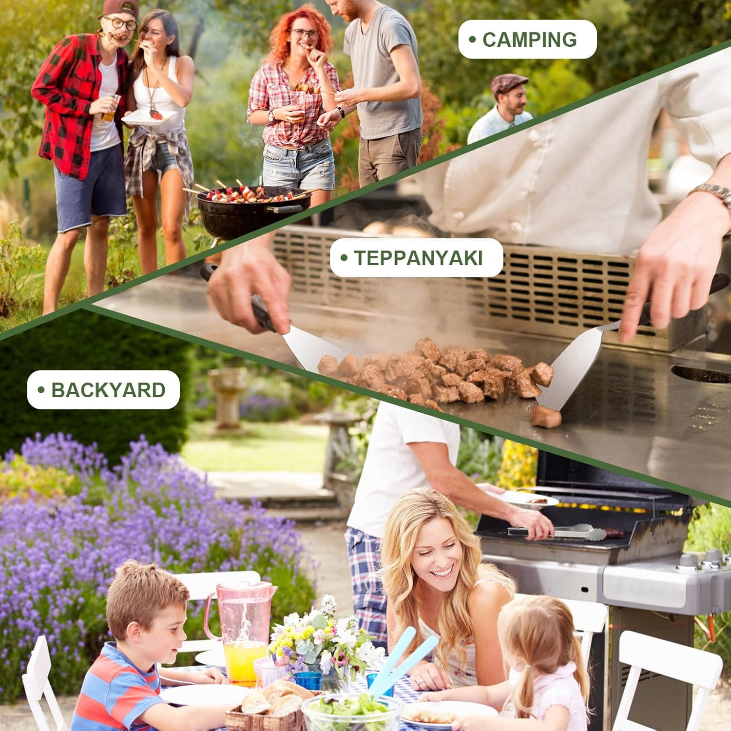 Blackstone Griddle Accessories Kit, Flat Top Grill Accessories Set for Blackstone and Camp Chef with Basting Cover, Scraper for Outdoor BBQ