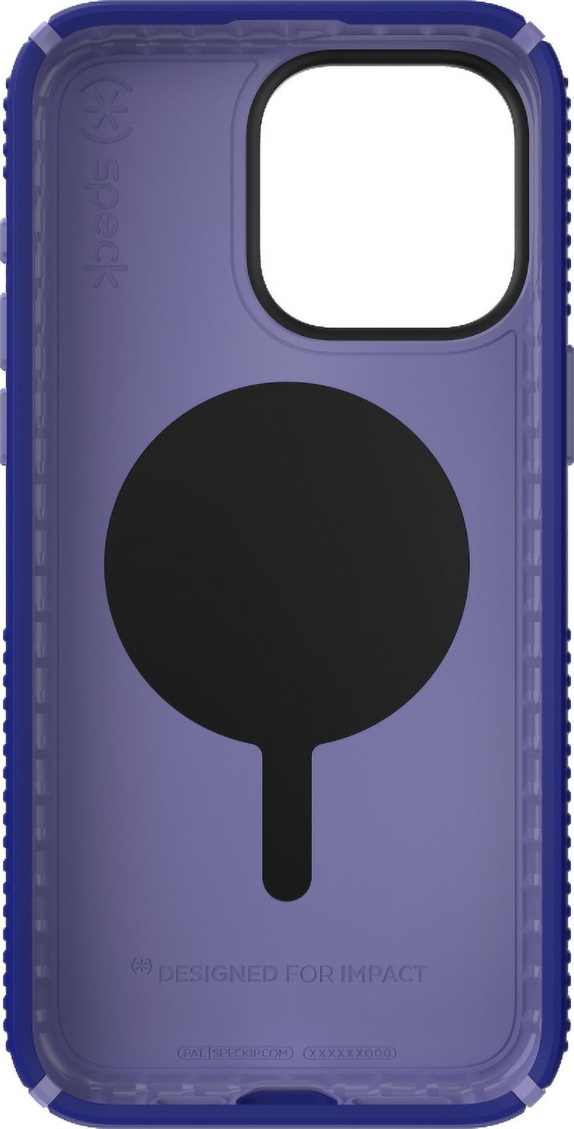 Speck iPhone 15 Pro Max Case-Presidio2 Grip-ClickLock-MagSafe-6.7 Inch Phone Case-Future Blue/Purple Ink/Sky Purple