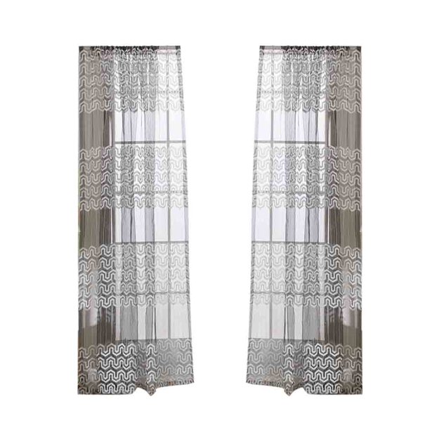 Ganfancp Hojas Sheer Cortina Ventana Voile Drape Cenefa Tela Ofertas Del Día Sólo En Línea 2X Cortinas