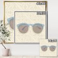 thumbnail image 2 of Lunettes de Soleil Bleues Glam cosmetics - Toile Encadrée Chic & Luxe, 2 of 3