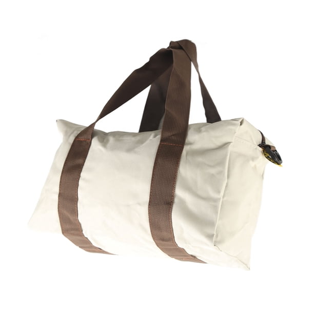 Bolsa de Herramientas de Boca Ancha Impermeable de Alta Capacidad, Bolso de Lona para electricistas, Fontaneros, Mecánicos, Manitas, Gris