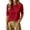 R34-Red, variant on RMGVDSD Womens Half Sleeve Tops Casual Crewneck T Shirt Elbow Length Basic Tees Trendy Summer T-Shirts Solid Color Versatile Tshirts