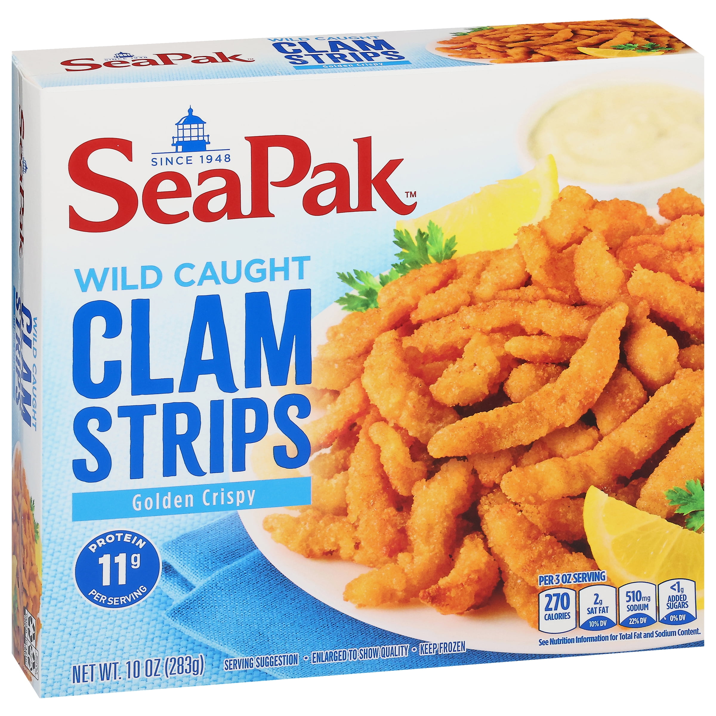 SeaPak Clam Strips in Oven Crunchy Breading, Regular, 10 oz