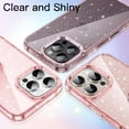 thumbnail image 6 of JETech Glitter Case for iPhone 16 Pro 6.3-Inch, Bling Sparkle Shockproof Phone Bumper Cover, Cute Sparkly for Women and Girls (Pink), 6 of 7
