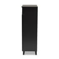 thumbnail image 4 of Bowery Hill Wood 5-Shelf and Drawer Shoe Cabinet in Dark Gray, 4 of 10
