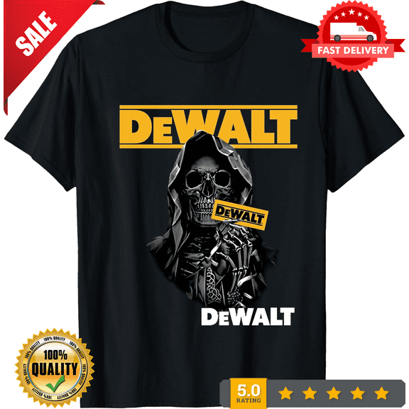 New Dewalt Skull Classic Tee T-Shirt Size S-5XL, LIMITED EDITION-TH74049