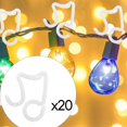 thumbnail image 6 of Tachiuwa Holiday Light Clips Christmas Light Clips for Hanging String Lights Birthday White 20 Pieces, 6 of 9