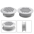 thumbnail image 4 of 2x Grille d'Aération Ronde en Acier Inoxydable Armoire en Métal Ventilation, 4 of 9