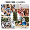 thumbnail image 6 of Honeii Mask Tropical Flower print basktball shirt for men and women, Unisex basketball jersey for Theme party-Large, 6 of 6