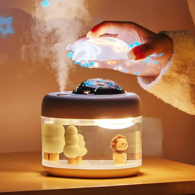 Home Landscape Projection 35ML-55MLH Spray 2000mAh 500ml Large Capacity Diver Modeling Tank Silent Sky 360° Rotating Projection