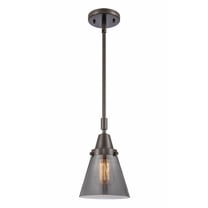 447-1S-OB-G63-Innovations Lighting-Cone - 1 Light Stem Hung Mini Pendant In Industrial Style-9.13 Inches Tall and 6 Inches Wide-Oil Rubbed Bronze