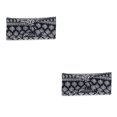 thumbnail image 2 of Diadema de ganchillo Qarigey Banda para la cabeza deportiva Estampado de flores 2 2piezas, 2 of 6