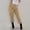 Khaki, variant on Women Casual Solid Color Cargo Pants with Pockets Buttons Elastic Waist Comfortable Straight Pants Work Pants