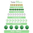 thumbnail image 2 of Adorno para tartas con forma de bola de espuma HQKJGSYX, 50 unidades, color verde, 2 of 6