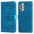 thumbnail image 5 of Dteck for Samsung Galaxy A13 Case, PU Leather Flip Wallet Case with Cart Slot Wrist Strap and Kickstand Shockproof Protective Case for Samsung Galaxy A13 6.6 inch 2021 Ladies Girls Women Men, Blue, 5 of 14