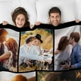 thumbnail image 3 of Custom Blanket with Photo Text, Personalized Gifts for Women Men, Customized Picture Blanket for Baby Mother Father Adult Friends Lovers Dog Pets, Birthday Anniversary Halloween Christmas, 3 of 6