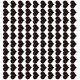 thumbnail image 4 of Decoración de pared espejo acrílico Yuarrent 100 piezas 3D calcomanía negro, 4 of 6