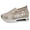 Gold, variant on Stylago Platform Walking Sneakers for Women Embroidery Glitter Wedge Slip on Casual Shoes Summer Trendy Work Travel Shoe Size 8 Black