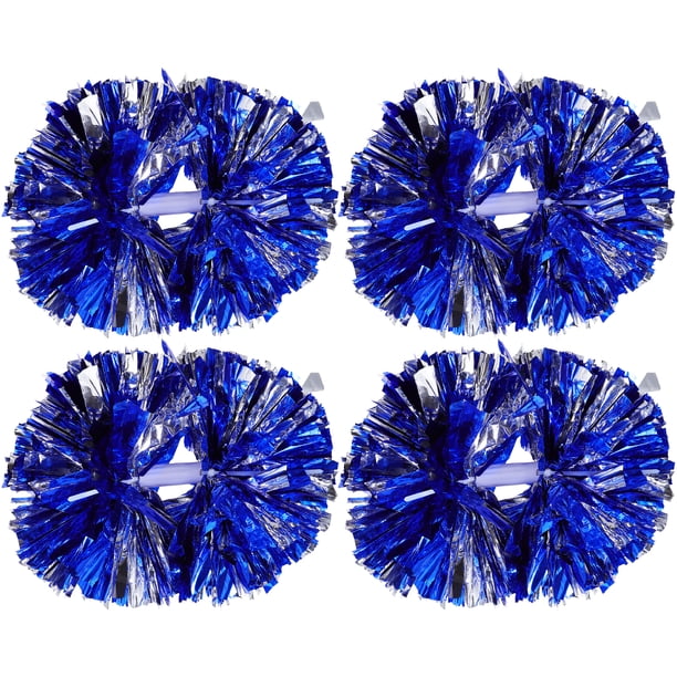 4 pompones de animadora para exteriores, para fútbol, baloncesto y porras.
