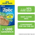thumbnail image 1 of Ziploc® Sandwich Bags with Grip 'n Seal Technology, 200 Bags, 1 of 9