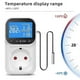 thumbnail image 5 of Digital Temperature Controller Socket Outlet Thermostat with Time Sensor Probe Heating Cooling Switc, 5 of 5