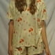 thumbnail image 4 of Pijama estampado de manga corta europeo y americano, camiseta con cuello redondo dividido, pantalones cortos, traje holgado, ropa de hogar para mujer, 4 of 6