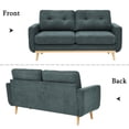 thumbnail image 6 of Aukfa 68" Small Sofa Couch Comfy Mid Century Modern Loveseat Sofa for Living Room Bedroom, Green Gray, 6 of 10