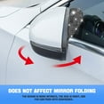 thumbnail image 3 of 2PCS Car Rear View Mirror Rain Eyebrows, Bling Crystal Rear View Mirror Rain Visor Guard, Rhinestone Rainproof Car Side Mirror Rain Visor Smoke Cover, Universal for Car, Truck, SUV,Diamond Black, 3 of 7