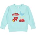 thumbnail image 2 of Inktastic I Love My Daddy to the Moon and Back Toddler Sweatshirt, 2 of 4