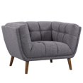 thumbnail image 2 of Armen Living Phantom Fabric Upholstered Chair in Dark Gray, 2 of 6