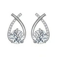 thumbnail image 1 of Fiudx Pendientes de Aro de Circonita, Delicado Conjunto de Piercings, Regalo de Moda para San Valentín, Uso Diario, Accesorio de Fiesta, Regalo para Novia., 1 of 5