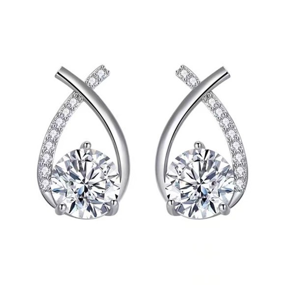 TopLLC Zircon Earring For Women Girls Dainty Zirconia Piercing Hoop Earrings Fashion Jewelry Valentine's Day Gifts For Women earrings earrings