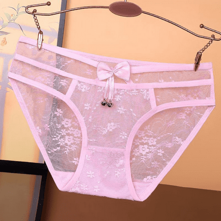Fulorrnie Underwear for Women Juniors Plus Size Briefs Comfort Seamless Panty Sexy Chic Cute Breathable Panties Pink M