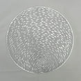 thumbnail image 2 of Alfombra de placa decorativa de estilo de lujo ligero de PVC con forma circular hueca, 6 piezas, 2 of 7
