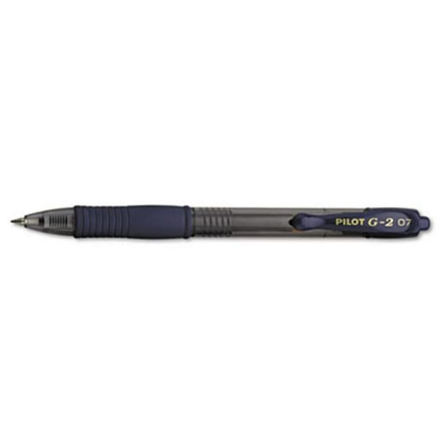 Pilot G2 Roller Ball Retractable Gel Pen- Navy Ink- Fine- Dozen