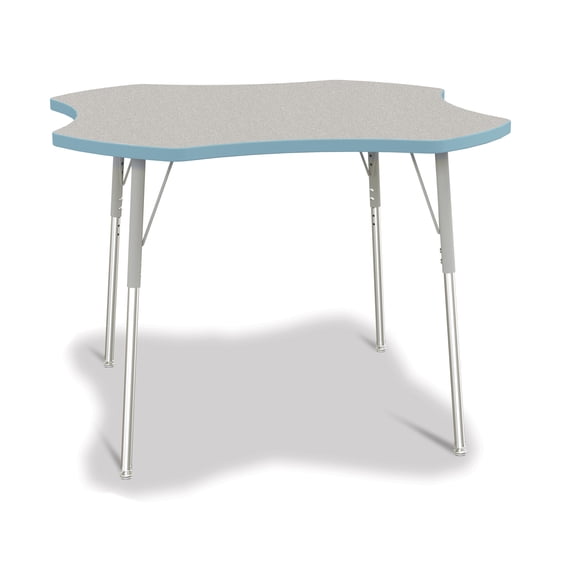 Four Leaf Activity Table, A-height - Freckled Gray/Coastal Blue/Gray