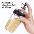 thumbnail image 3 of Coctelera compacta para aderezo - Coctelera para aderezo para ensalada - Botella transparente - Negro, 3 of 5