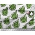 thumbnail image 2 of Soimoi Green Cotton Duck Fabric Floral Block Fabric Prints By Yard 42 Inch Wide, 2 of 3
